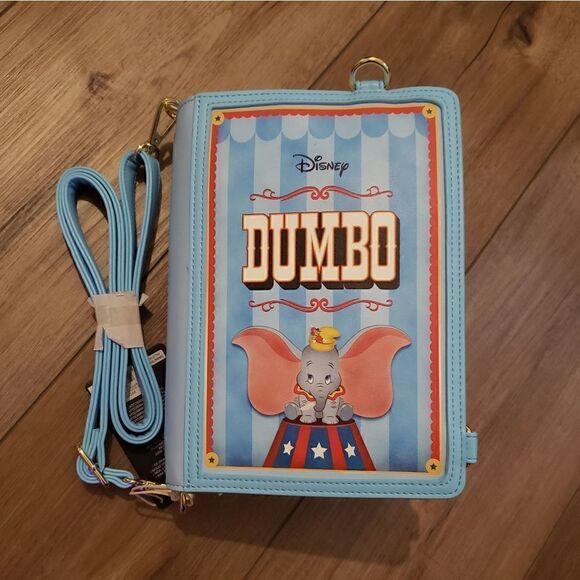 Loungefly Disney Dumbo Book Convertible  Backpack/Crossbody Bag NWT - Picture 11 of 16
